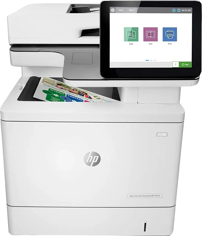 HP Color LaserJet Enterprise MFP M578dn (7ZU85A) Functioned With Print, Copy, Scan, Fax (Optional), From 5 To 15 Users, Duty cycle (monthly, A4) Is Up to 80,000 pages