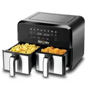 Black & Decker Digital Dual Zone Air Fryer 1700W 4L+4L Capacity With Rapid Hot Air Circulation For Frying, Grilling, Broiling, Roasting, and Baking DZAF1700-B5 3