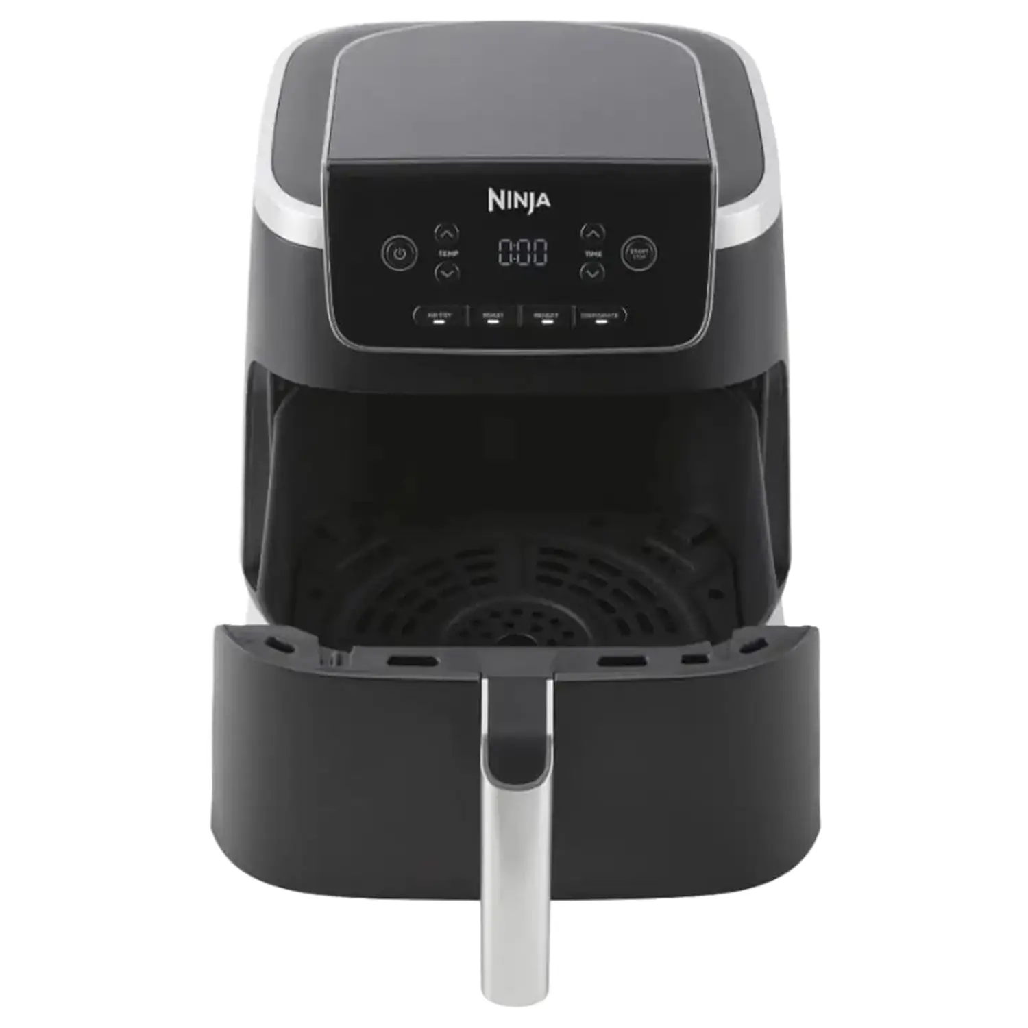 Ninja Air Fryer PRO 4.7L, Single Tray, 4-in-1, Air Fryer, Roasting, Warming, Drying, For 1-2 Servings, Digital, For Frozen Food, Nonstick Tray & Basket, 2000W, Black AF140EU