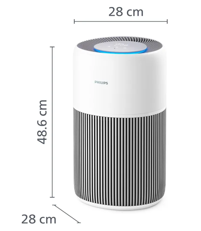 Philips Air Purifier 2200 Series, HEPA NanoProtect + Active Carbon Filter, CADR 400m³/h for 104m², Allergy sufferers, Ultra-quiet, Intelligent and Long-lasting filter (AC2220/10) 4