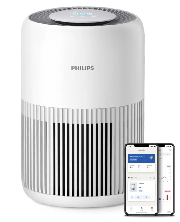 Philips Smart 2-in-1 Air Purifier & Humidifier PureProtect Water 3400 Series - 78 m2, HEPA, Active Carbon, 5 Speed, Sleep Mode, Child Lock, 3.2L Water Tank, Connected, White - AC3420/10