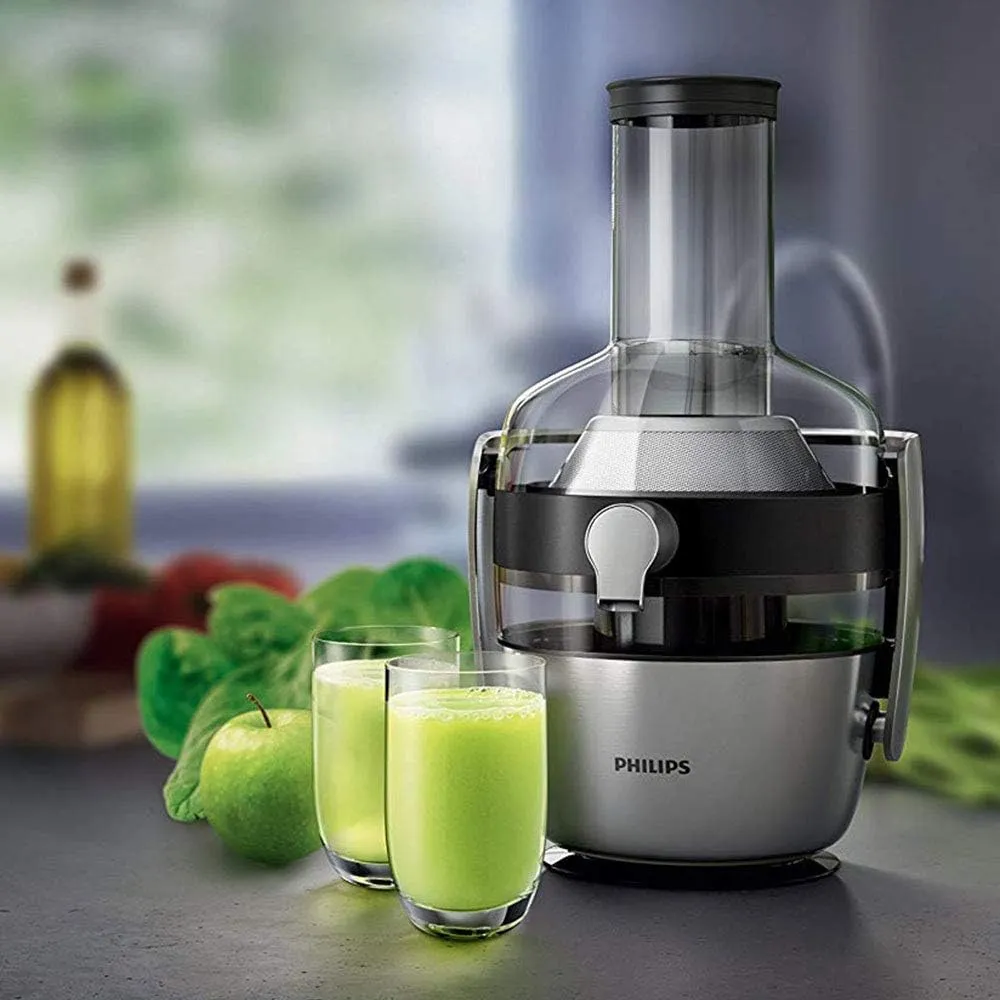 Philips Juicer Avance Collection - 1200W, 1L, XXL Feeding Tube, Quick Clean, Low Noise, Metal - HR1922/21