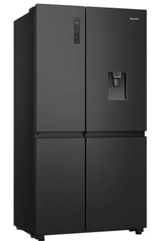 HISENSE PureFlat American-Style Smart Fridge Freezer, Touch Eelectronic Control Black Stainless Steel RS840N4WFE 2