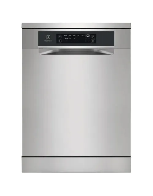 Electrolux Freestanding Dishwasher, 15 Place Settings, 8 Programs, Inverter Motor, Fully Automatic & Satellite Clean Technology, Sensor Control, Quiet & Silent, Made in Italy, Silver, ESZ89300SX
