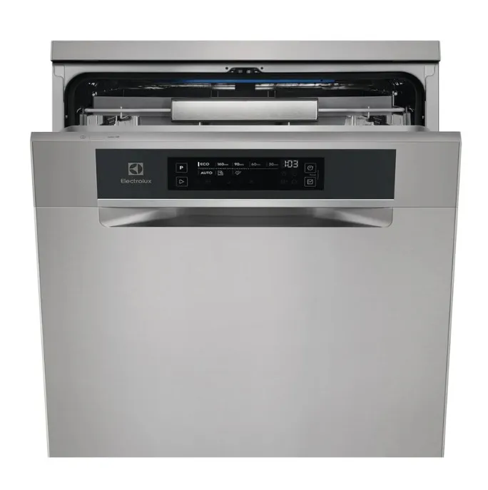Electrolux Freestanding Dishwasher, 15 Place Settings, 8 Programs, Inverter Motor, Fully Automatic & Satellite Clean Technology, Sensor Control, Quiet & Silent, Made in Italy, Silver, ESZ89300SX
