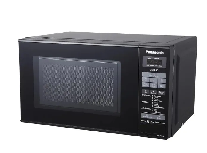 Panasonic 20L Solo Microwave oven, NN-ST266B - 800W, Easy touch control, Auto Reheat, 51 Auto Menu, Auto Defrost, Child Safety lock - Black