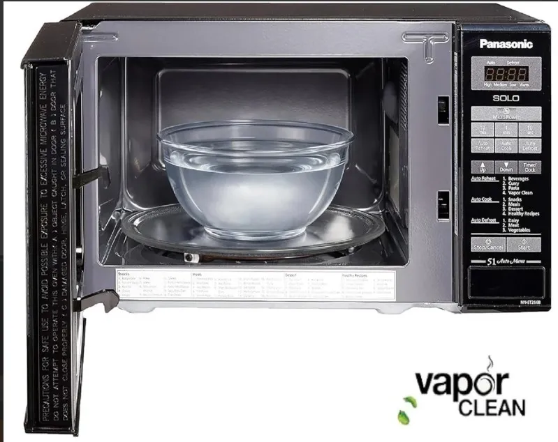 Panasonic 20L Solo Microwave oven, NN-ST266B - 800W, Easy touch control, Auto Reheat, 51 Auto Menu, Auto Defrost, Child Safety lock - Black 4