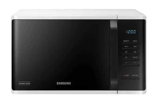 Samsung Solo Microwave Oven, 23L, MS23K3513AW, White/Black