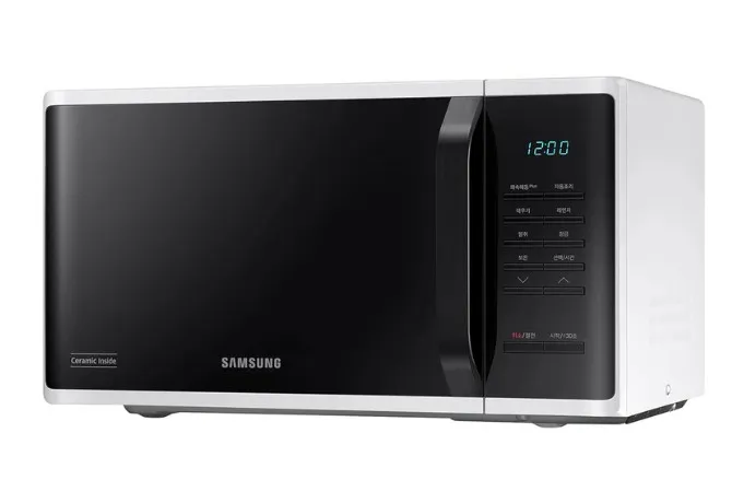 Samsung Solo Microwave Oven, 23L, MS23K3513AW, White/Black