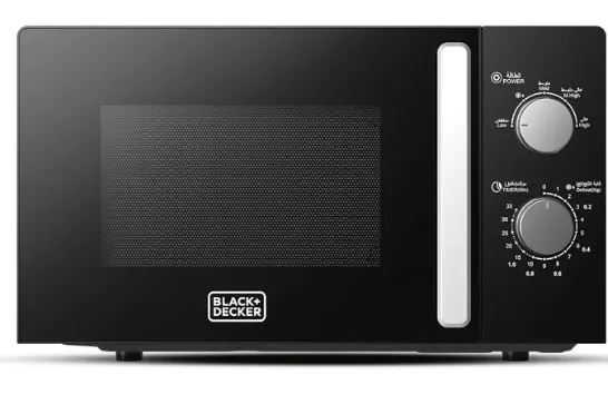 BLACK+DECKER MZ2005P-B5 20 Liter Microwave Oven with Defrost Function & Adjustable Power Levels – Black