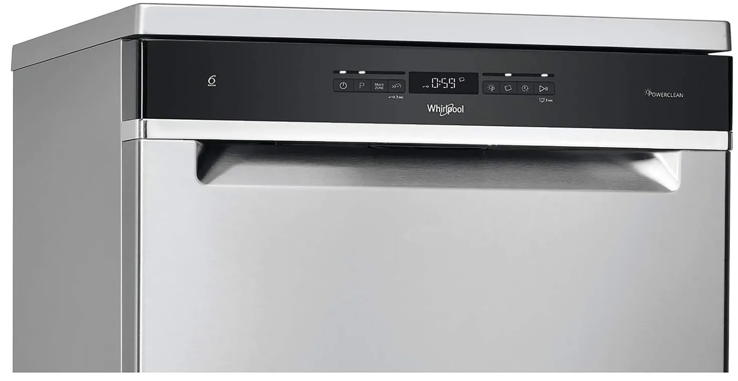 Whirlpool Free Standing Dishwasher – WFO3041PLXUK (Grey) 3