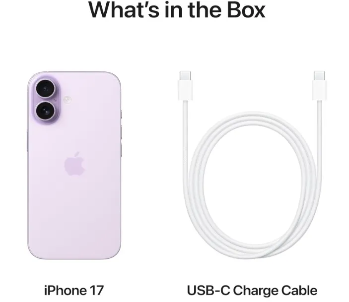 Apple iPhone 17 256 GB: 6.3-inch Display with ProMotion, A19 Chip, Center Stage Front Camera for Smarter Group Selfies, Improved Scratch Resistance, All-Day Battery Life; Lavender- TDRA Version 4
