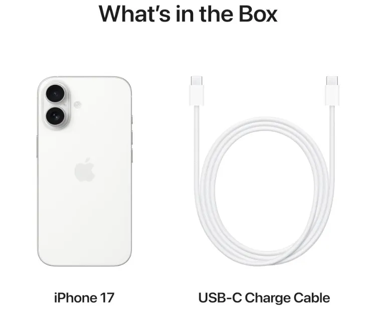 Apple iPhone 17 512 GB: 6.3-inch Display with ProMotion, A19 Chip, Center Stage Front Camera for Smarter Group Selfies, Improved Scratch Resistance, All-Day Battery Life; White- TDRA Version 4