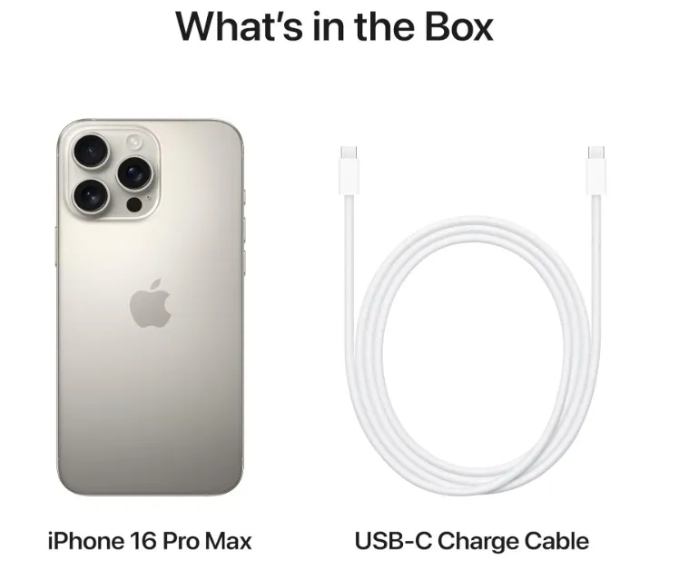 Apple iPhone 16 Pro Max (256 GB) - Natural Titanium- TDRA Version 5