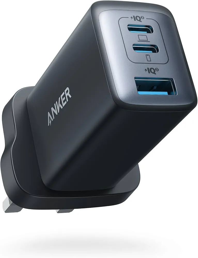 Anker 735 Charger (Nano II 65W), PPS 3-Port Fast Compact USB C Charger for MacBook Pro/Air, iPad Pro, Galaxy S26/S25/S24, Dell XPS 13, iPhone 17/16/15, Huawei, Xiaomi, Redmi, Vivo, Oppo