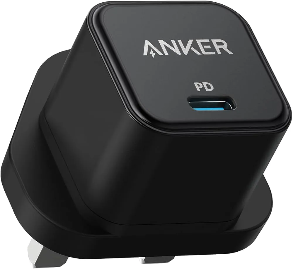Anker USB C Charger, PowerPort III 20W Cube Charger for iPhone 16 Pro Max/16 Pro/16 Plus/15/14/13/12/11, Galaxy, Pixel 4/3, iPad Pro and Samsung S25/S24 (Cable Not Included)