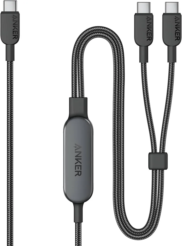 Anker USB C Cable, 4ft 2-in-1 USB C to USB C Cable 140W Max, Fast Charging for iPhone 17/16 Series, Samsung S26/S25/S24, MacBook Air/Pro, Lenovo, HP, iPad, Huawei, Xiaomi and More (USB 2.0, Braided)