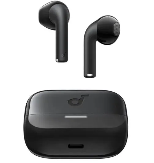 Soundcore K20i by Anker, Semi-in-Ear Earbuds, Bluetooth Wireless, 36H Playtime, Fast Charge, Clear Sound, Comfortable Fit, ENC 2-Mic Clear Calls, Custom EQ, IPX5, Bluetooth 5.3, App Control (Black) 4
