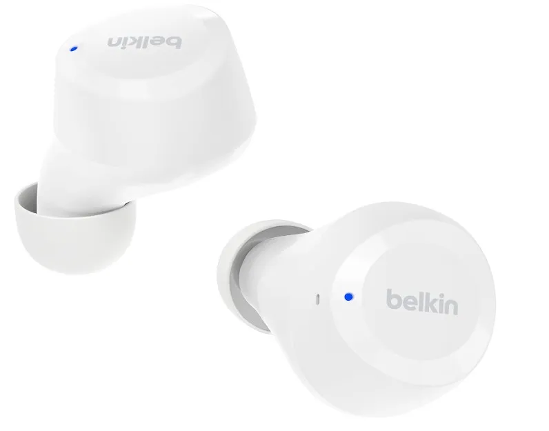 Belkin SoundForm Bolt True Wireless Earbuds, Wireless earphones with up to 28H of battery life and Mono Mode, IPX4 sweat and water resistance, Bluetooth headphones with mic for iPhone, Galaxy and more
