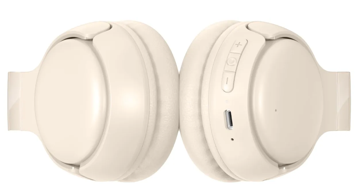 HONOR Choice Headphones Lite On-Ear Wireless Headphone with 40mm Deep Bass Driver, 82-Hour Battery Life, Dual-Device Connection, AI Call Noise Cancellation & Foldable Lightweight Design, Beige 4