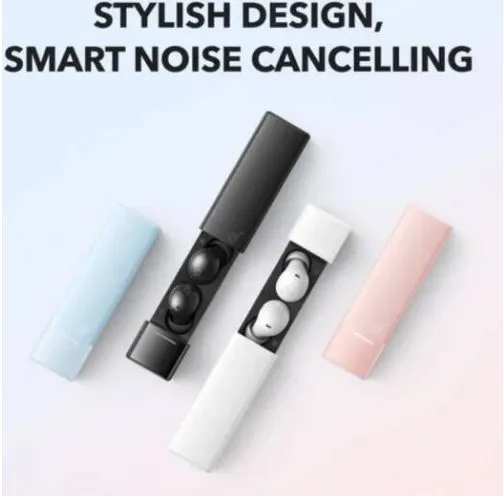 soundcore A30i by Anker, Noise Cancelling Earbuds, Lipstick-Shaped Stylish Design, Tiny, Lightweight Comfort, Smart Noise Cancelling, Clear Sound, IP54, Wireless Earbuds, Bluetooth 5.4 2