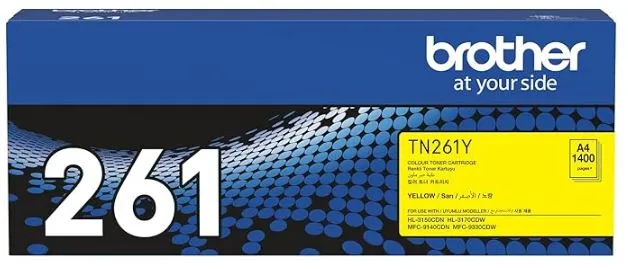 Brother TN-261Y Standard Yield Yellow Toner Cartridge 2