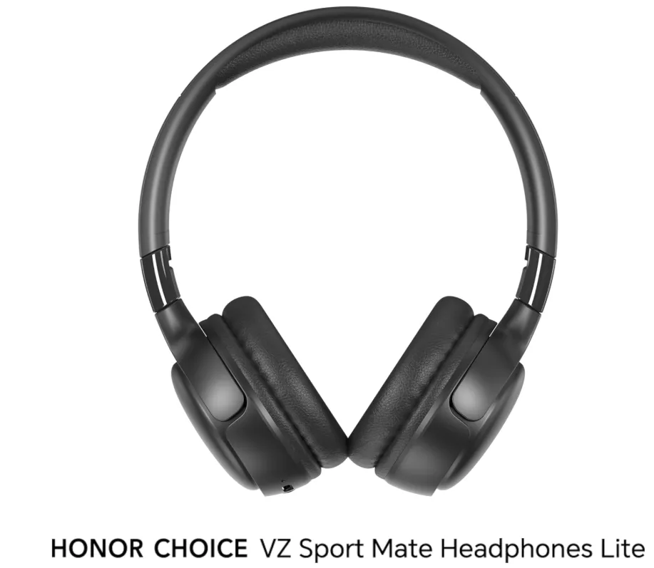 HONOR Choice Headphones Lite On-Ear Wireless Headphone with 40mm Deep Bass Driver, 82-Hour Battery Life, Dual-Device Connection, AI Call Noise Cancellation & Foldable Lightweight Design, Black 3