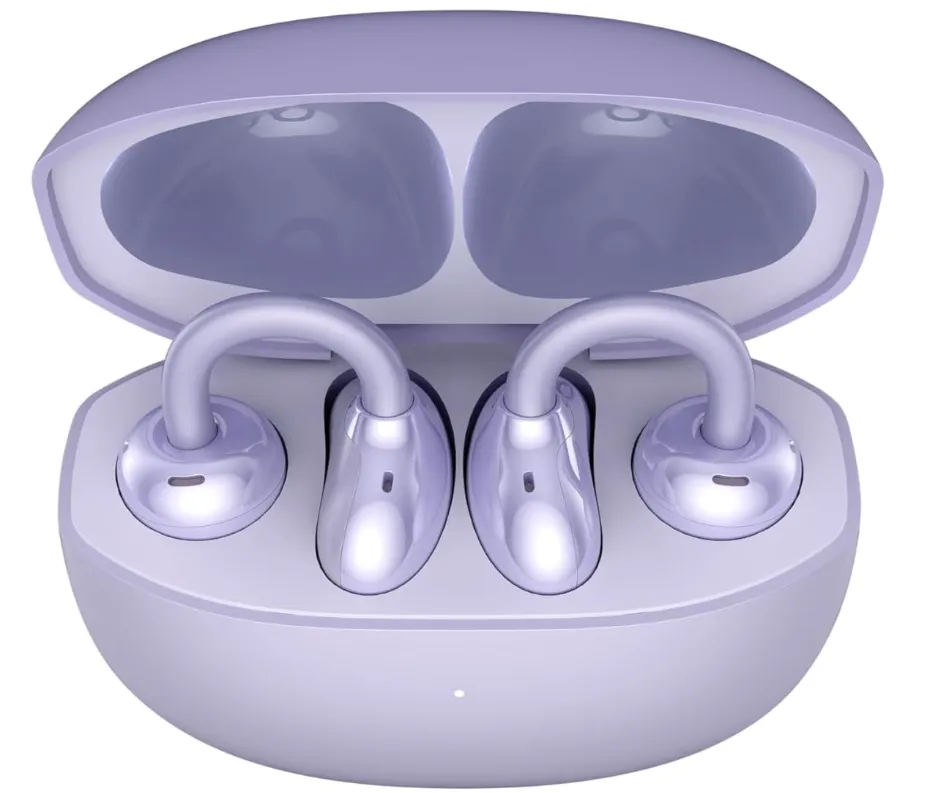 HONOR Choice Earbuds CLIP (2025 Model) Wireless Earphones, Open-Ear Bluetooth Earbuds, Feather-Like Wearing, 36 Hour Long Battery Life, Purple (TDRA Version) 2