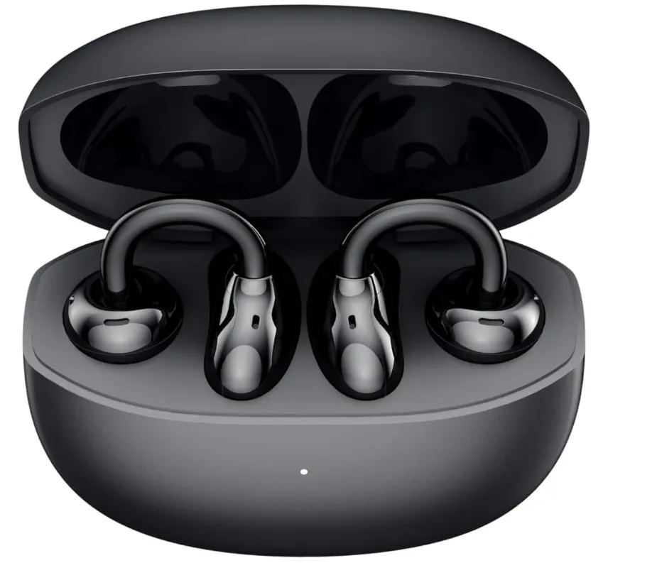 HONOR Choice Earbuds CLIP (2025 Model) Wireless Earphones, Open-Ear Bluetooth Earbuds, Feather-Like Wearing, 36 Hour Long Battery Life, Black (TDRA Version)