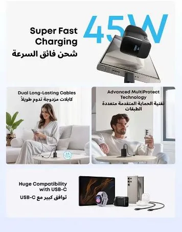Anker 45W USB-C PPS Fast Charger with Cable 2