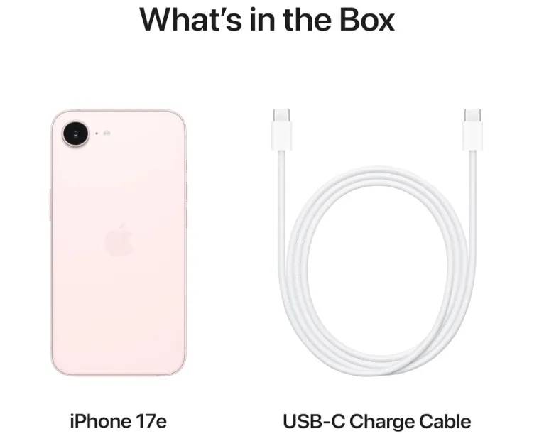 Apple iPhone 17e 256GB: 6.1-inch Super Retina XDR Display, A19 Chip, All-Day Battery Life, 48MP Fusion Camera; Soft Pink- TDRA Version 4