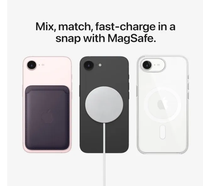 Apple iPhone 17e 256GB: 6.1-inch Super Retina XDR Display, A19 Chip, All-Day Battery Life, 48MP Fusion Camera; White- TDRA Version 3