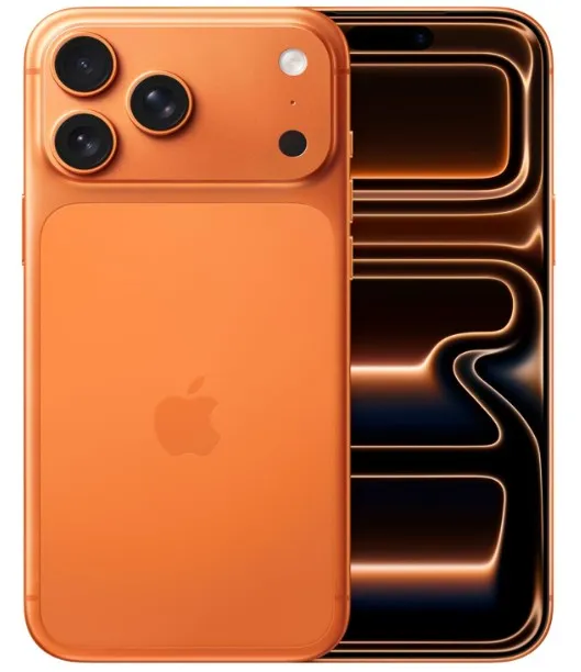 Apple iPhone 17 Pro Max 2 TB: 6.9-inch Display with ProMotion, A19 Pro Chip, Best Battery Life in Any iPhone Ever, Pro Fusion Camera System, Center Stage Front Camera; Cosmic Orange- TDRA Version