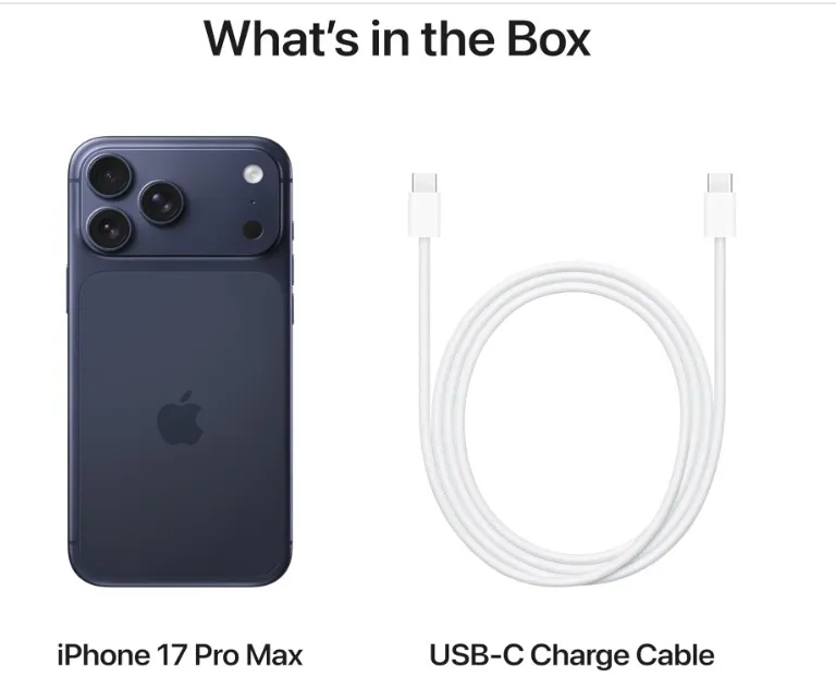 Apple iPhone 17 Pro Max 2 TB: 6.9-inch Display with ProMotion, A19 Pro Chip, Best Battery Life in Any iPhone Ever, Pro Fusion Camera System, Center Stage Front Camera; Deep Blue- TDRA Version 5