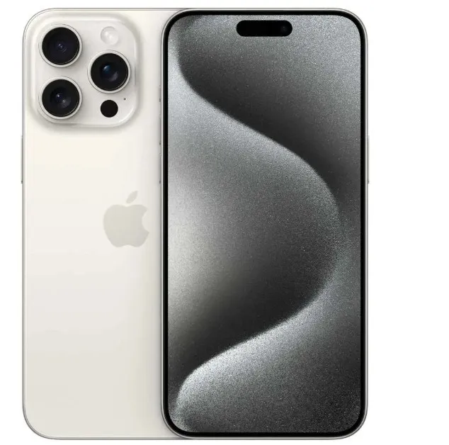 Apple iPhone 15 Pro Max (256GB) – White Titanium Middle East Version with FaceTime
