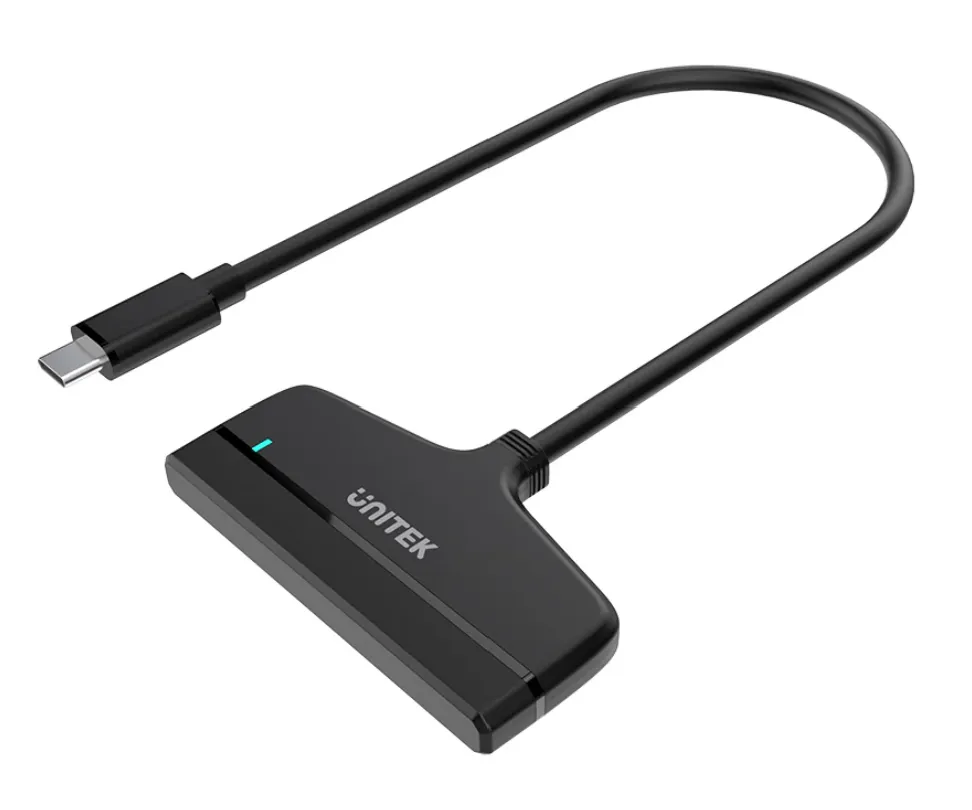 UNITEK USB-C 5Gbps To SATA 6G Adapter, Black Color, UNITEK Gift Box For 2.5" Hard Disk only Y-1096A
