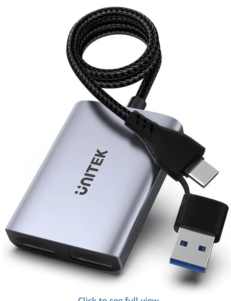 USB to Dual HDMI (1080P @ 60Hz) Adapter with MST, Black, UNITEK Gift Box  Work with Windows and Mac OS. V1427A01 4