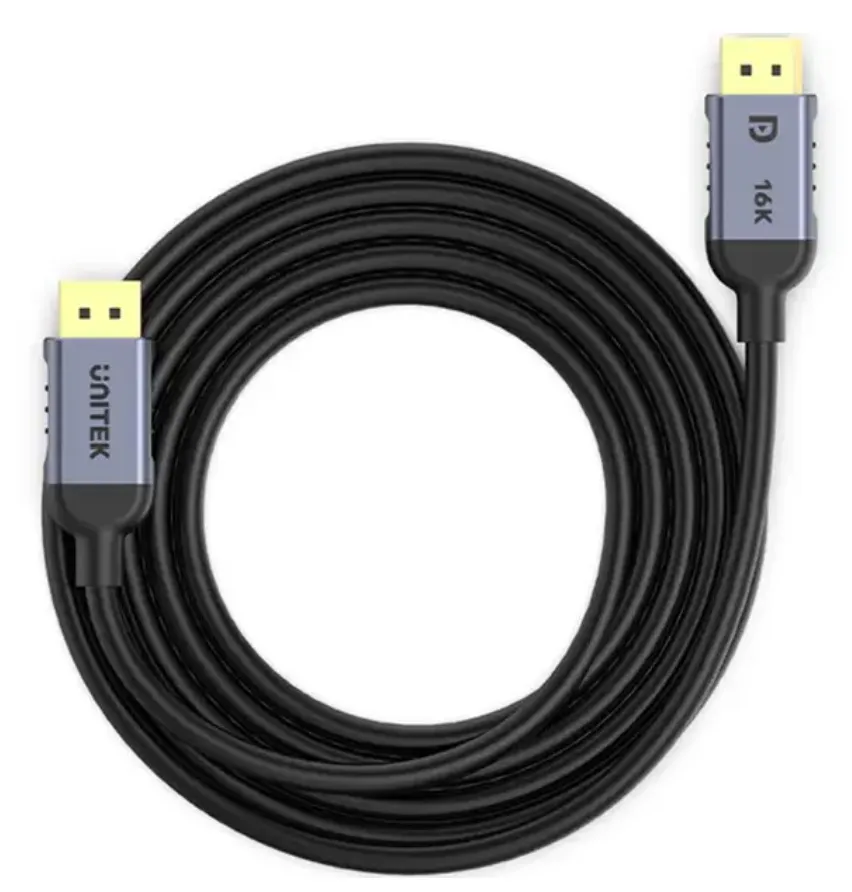 Unitek Gaming Display Port 2.1 Cable 1.5m Space Grey – C1626GY01-1.5M