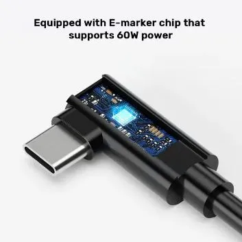 Unitek C14094ABK01-5M USB-C VR Link Pro Cable - 90° Angled Connector, 5M (16ft), High-Speed Data Transfer, Durable Black Design for Enhanced VR Experience 2