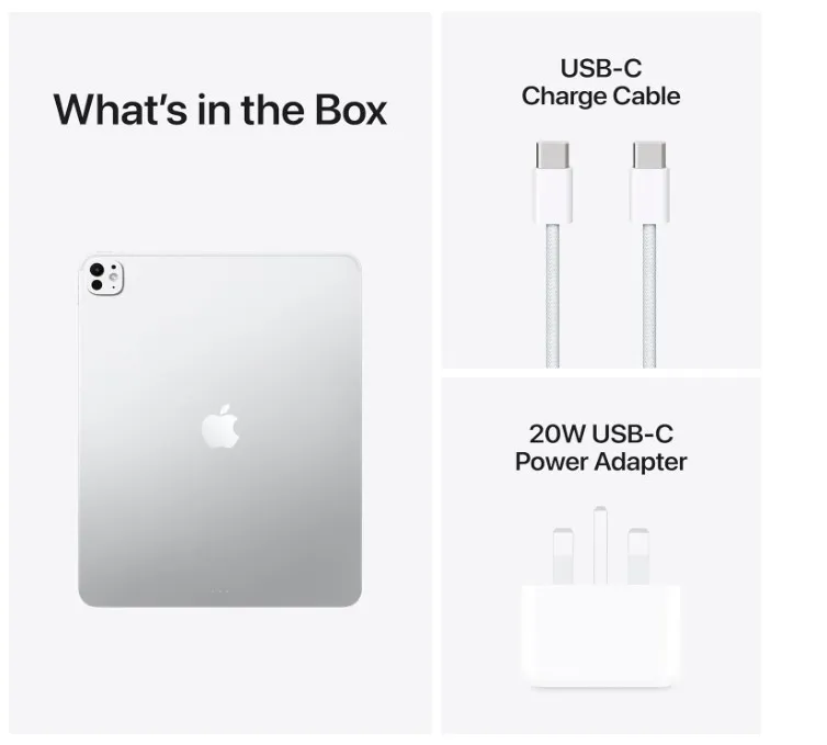 Apple iPad Pro 13-inch (M5) 256GB: Ultra Retina XDR display, Landscape 12MP Front Camera/12MP Back Camera, LiDAR Scanner, Wi-Fi 7 with Apple N1, All-Day Battery Life — Silver 5