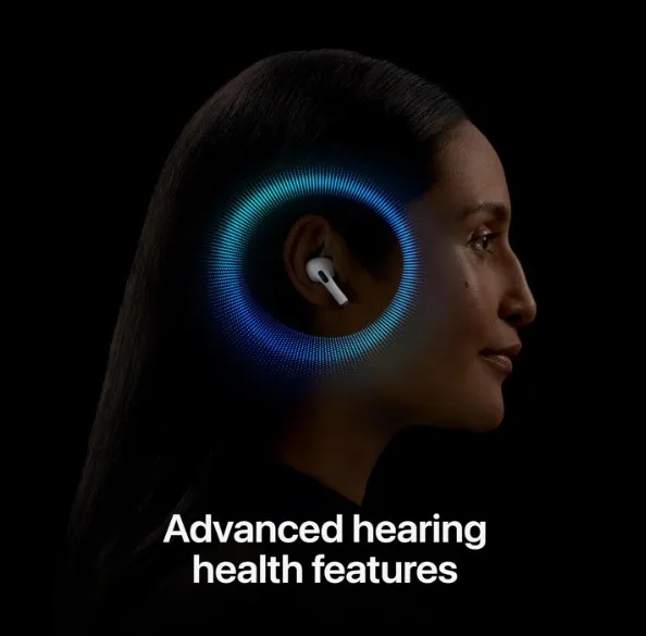 Apple AirPods Pro 2 Wireless Earbuds, Bluetooth Headphones, Active Noise Cancellation, Hearing Aid Feature, Transparency, Personalized Spatial Audio, High-Fidelity Sound, H2 Chip, USB-C Charging 3