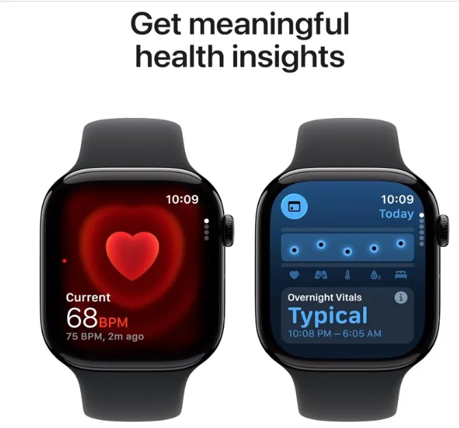 Apple Watch Series 11 GPS 46mm Smartwatch with Silver Aluminium Case with Purple Fog Sport Band M/L. Sleep Score, Fitness Tracker, Health Monitoring, Always-On Display, Water Resistant 4