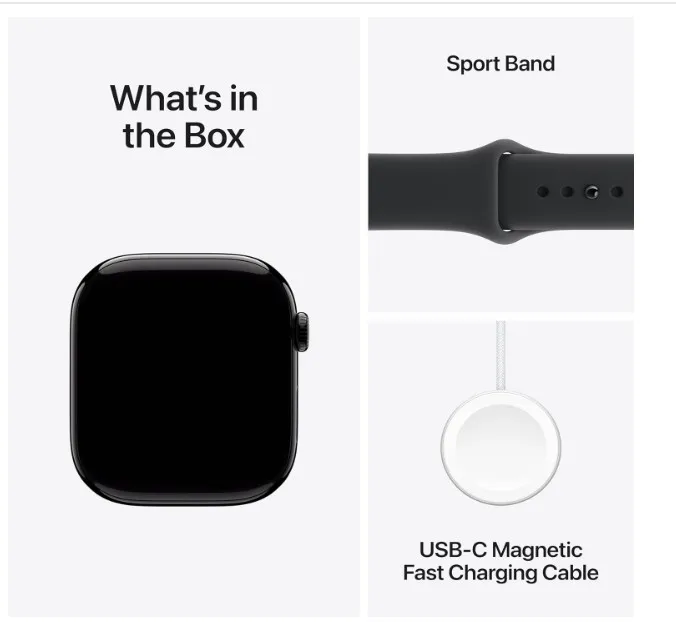 Apple Watch Series 11 GPS 42mm Smartwatch with Space Grey Aluminium Case with Black Sport Band S/M. Sleep Score, Fitness Tracker, Health Monitoring, Always-On Display, Water Resistant 5