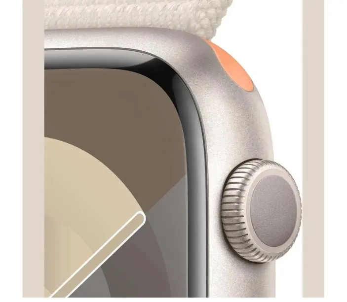 Apple Watch Series 9 GPS 45mm Starlight Aluminum Case with Starlight Sport Loop 3