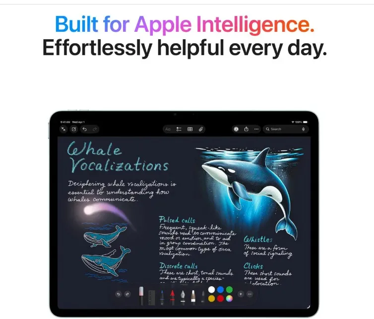 iPad Air 11-inch M4 (2026) Wi-Fi 512GB Purple Middle East Version with FaceTime 3