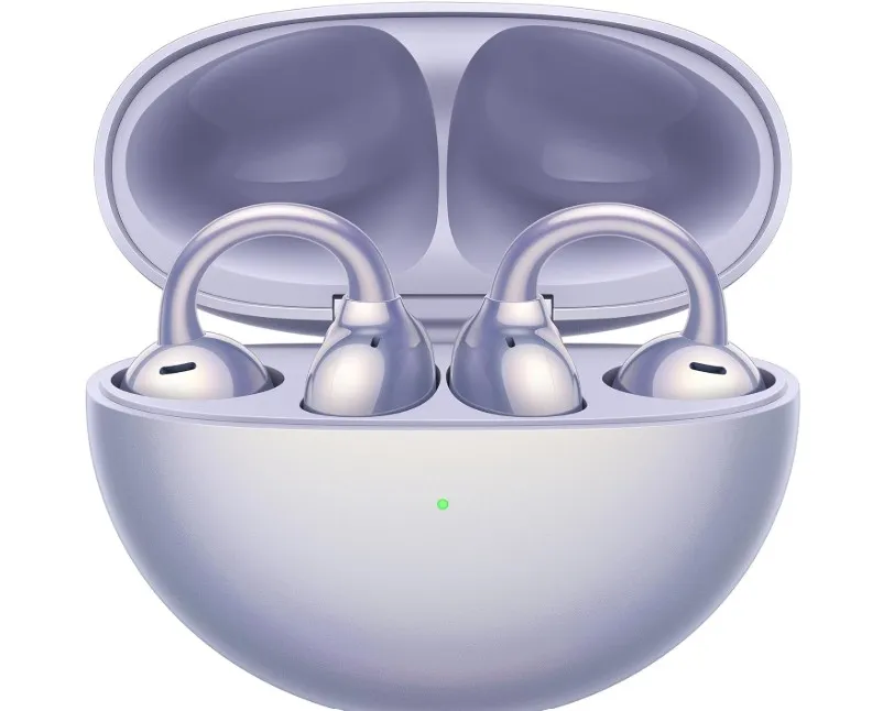 HUAWEI FreeClip, Groundbreaking Aesthetic Design, Feather-light Wearing, Open-ear Listening, AI Crystal-Clear Call, Long Battery Life, Dual-Device Connections, Purple