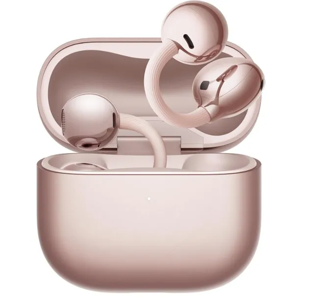HUAWEI FreeClip 2 Open-Ear Clip-On Earbuds, C-bridge design, Lightweight, 38H Battery, Fast Charge, Dual Driver, IP57 Waterproof & dustproof, Touch & Head-motion control, iOS & Android, Rose Gold