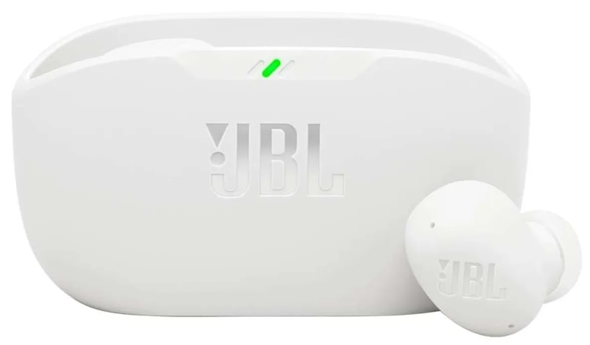 JBL Wave Buds 2 True Wireless Noise Cancellling Earbuds, Pure Bass Sound, Bluetooth 5.3, LE Audio, Smart Ambient, 4-Mic Technology, 40H Battery, Water and Dust Resistant - White