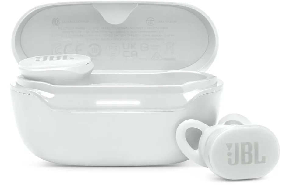 JBL Endurance Race 2, True Wireless Bluetooth Earbuds, 48 hrs Battery, IP68 Water and Dust Resistance, Noise Cancellation, Pure Bass Sound, Smart Ambient, Sports Modes, White - JBLENDURACE2WHT