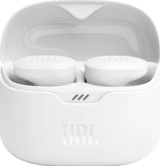 JBL Tune Buds True Wireless Noise Cancellling Earbuds, Pure Bass Sound, Bluetooth 5.3, LE Audio Support, Smart Ambient, 4-Mic Technology, 48H Battery, Water and Dust Resistant - White | JBLTBUDSWHT 2